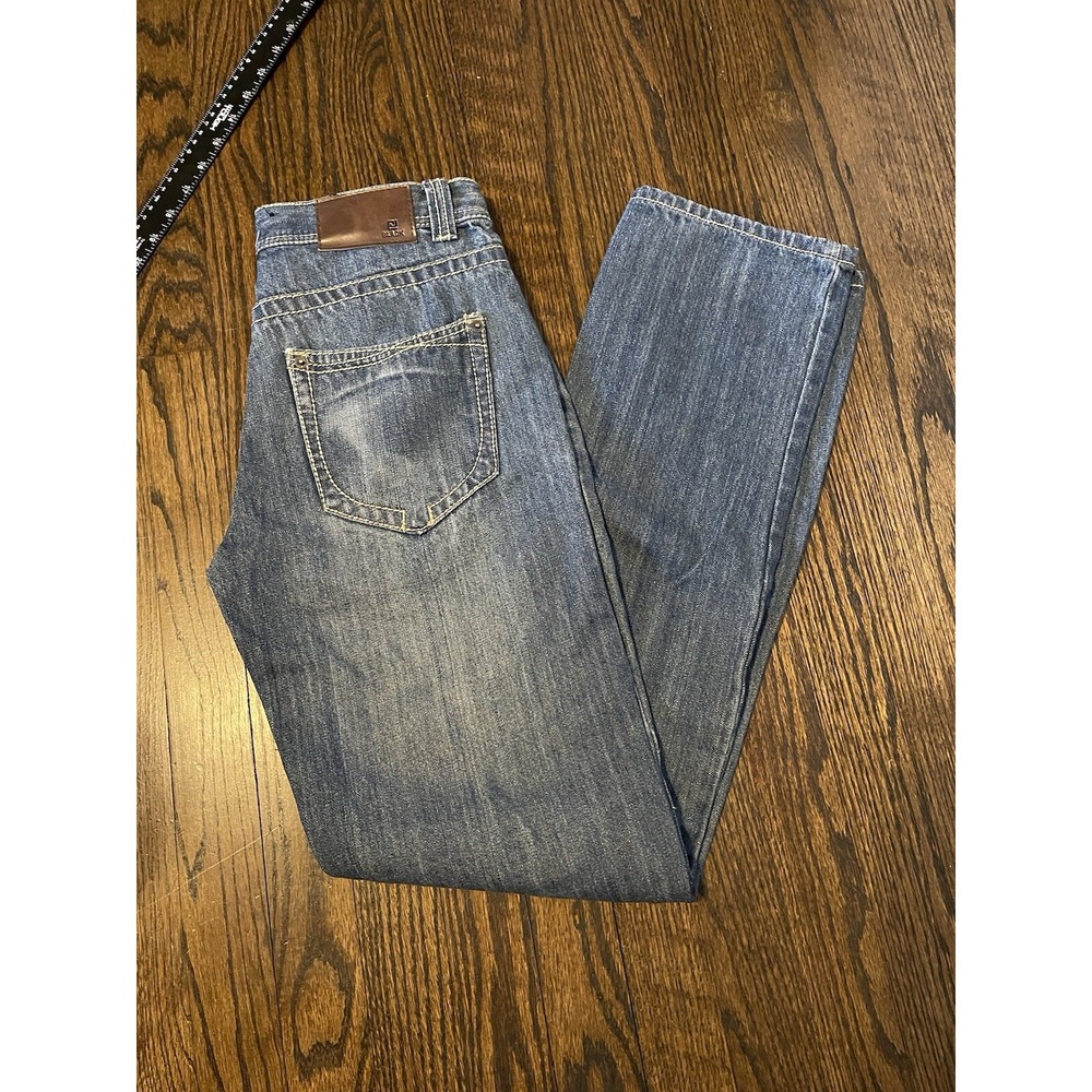 CJ Black Jeans Mens 29 x 32 Blue Denim Straight Stretch Distressed Medium Wash